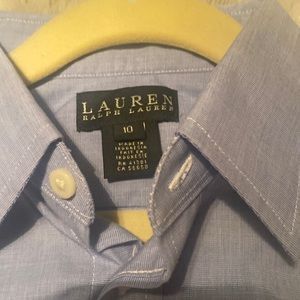 Boys dress shirt size 10 Ralph Lauren